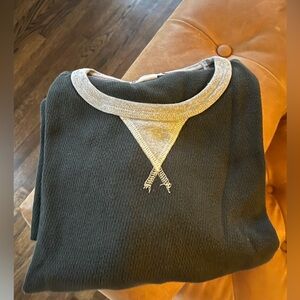 Todd Snyder green/gray  Thermal Shirt Size large.